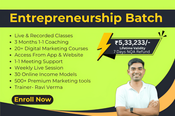 Entrepreneurship Digital Marketing Mastery: Lifetime Access to 20+ Modules & 500+ Tools