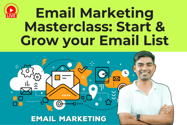 Live-Email Marketing Masterclass: Start & Growth your Email List Cop